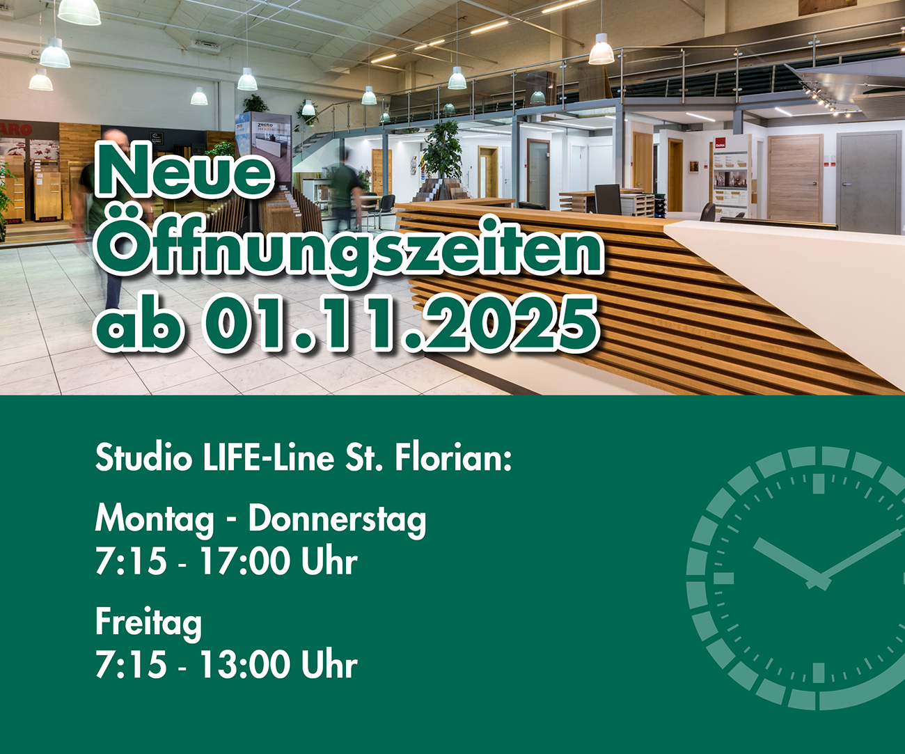 Öffnungszeiten 112025