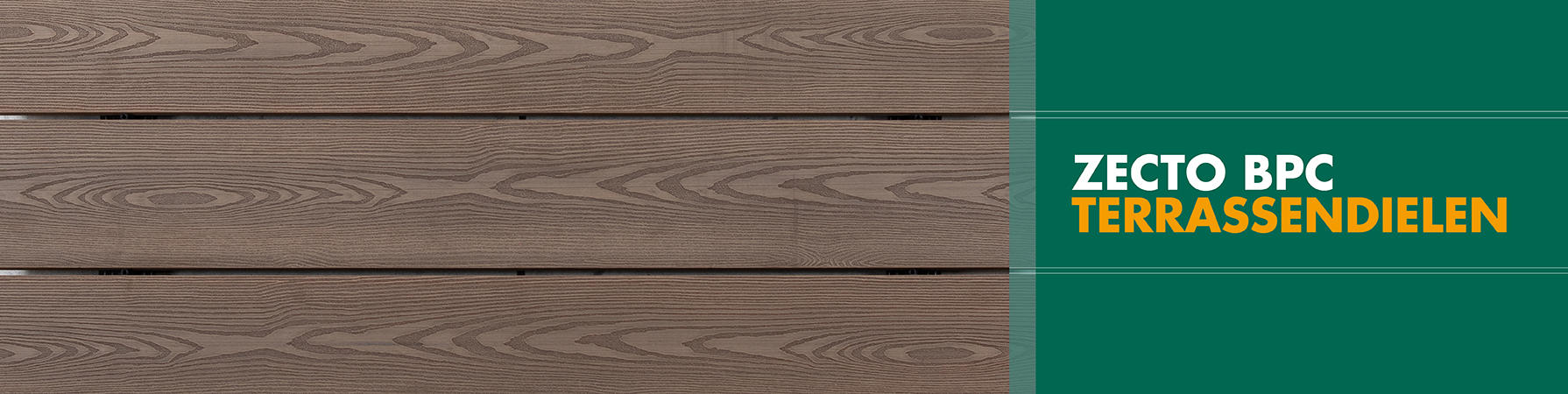 Zecto BPC Zecto BPC-Terrassendielen von Weyland aus Bambus und recyceltem Kunststoff, UV-stabil und wiederverwertbar