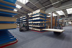 Plattenlager Holzlager dekorativ