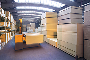 Plattenlager Holzlager dekorativ