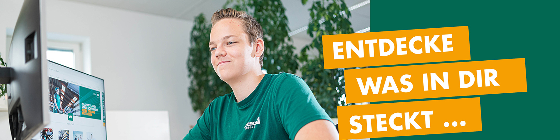 Lehrling bei der Arbeit